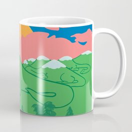 Dino Mountains Coffee Mug