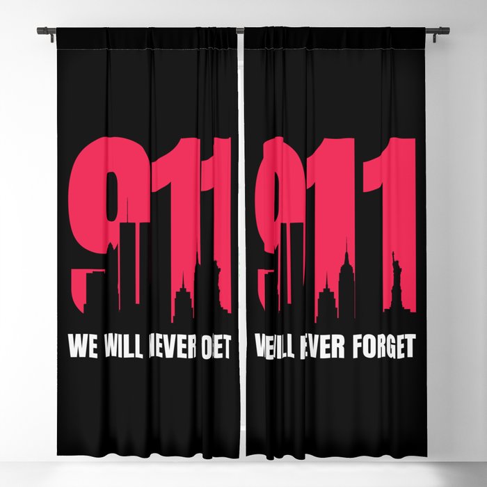 Never Forget 9 11 Anniversary Blackout Curtain