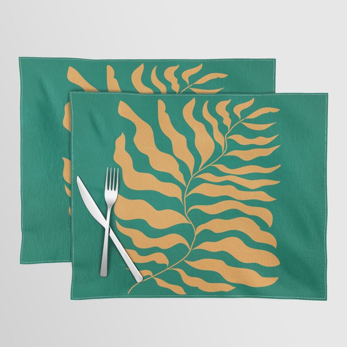 JAZZ FERNS 02 | Tropical Green & Casablanca Matisse Edition Placemat