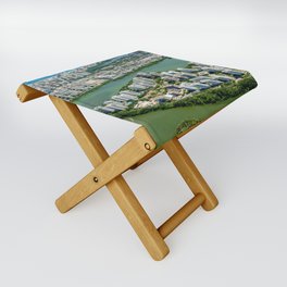 Brazil Photography - Barra Da Tijuca Seen From The Sky Folding Stool