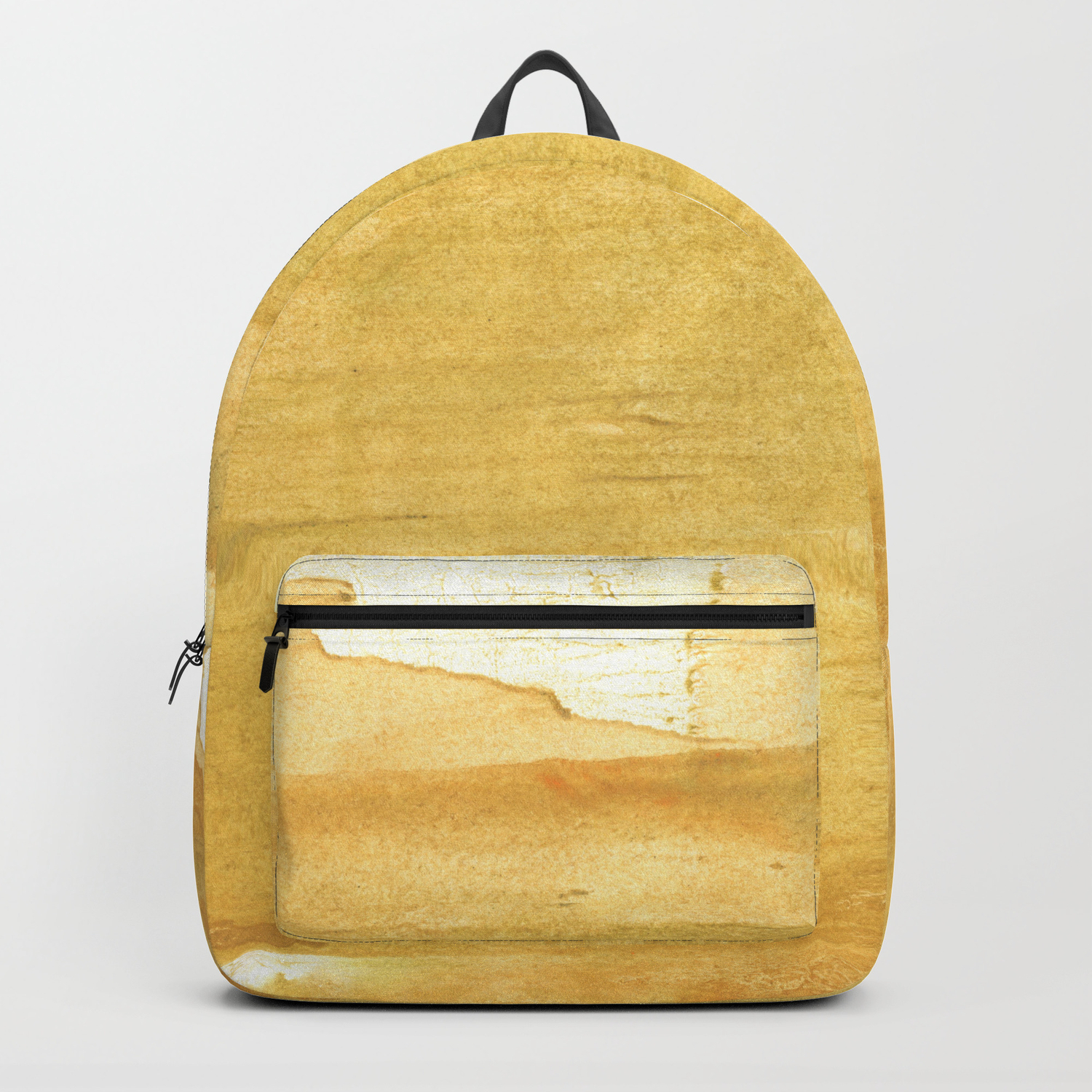 Sandy Brown Abstract Wash Painting Backpack By Genrus Society6