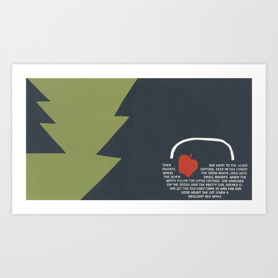 red apple Art Print