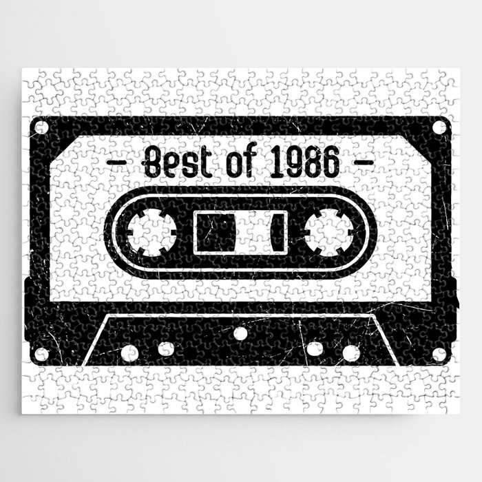 Best Of 1986 Cassette Tape Retro Jigsaw Puzzle