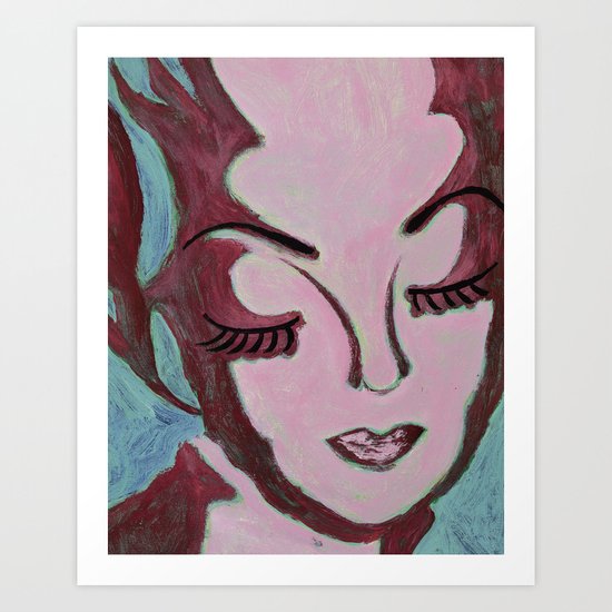 Mug Shot Mauve/Lare and Penates Series Art Print