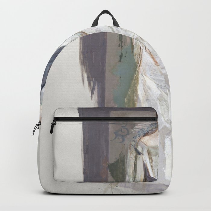 Beautiful woman in white - Abbott Anderson Thayer Backpack