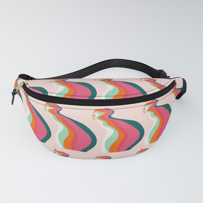 Abstraction_MY_LADY_SEXY_RAINBOW_SMOOTH_POP_ART_0302A Fanny Pack