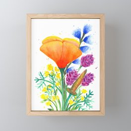California Wildflowers 4 Framed Mini Art Print