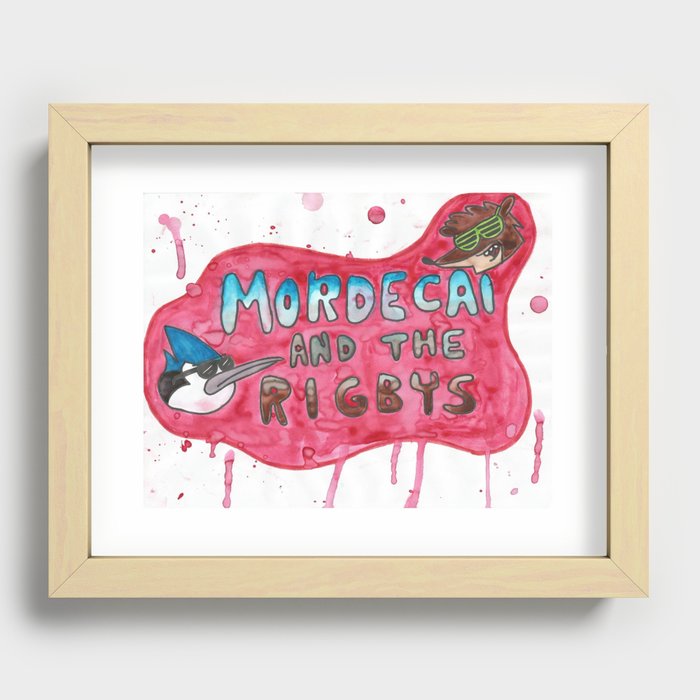 Mordecai And The Rigbys Recessed Framed Print
