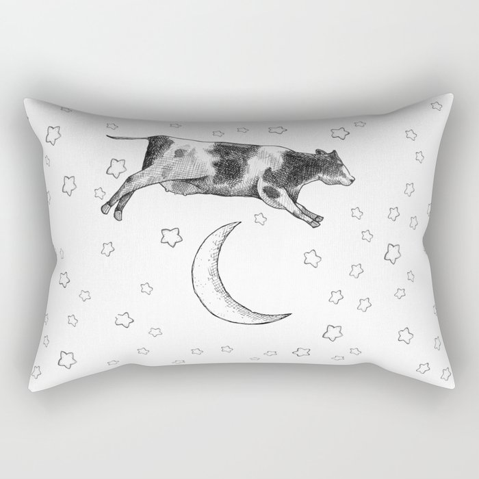 Cow Jumping Over The Moon Rectangular Pillow
