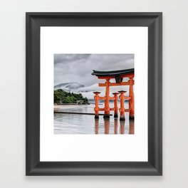 Japan Photography - The Itsukushima Shrine Framed Art Print