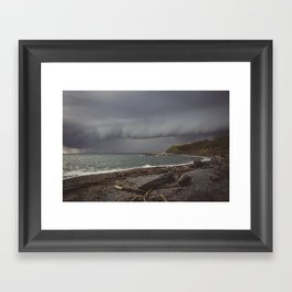 Stormy Coast Framed Art Print