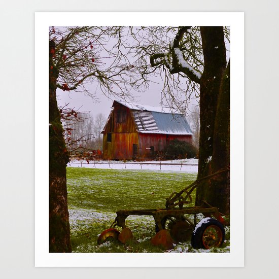 Remnants of a Simpler Time - The Barn Art Print