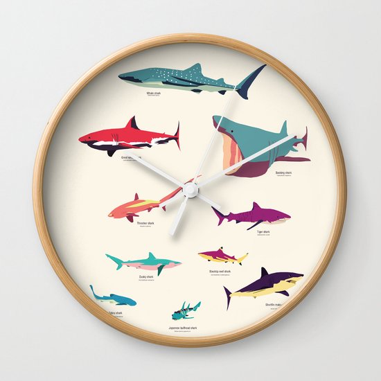 Sharks Wall Clock