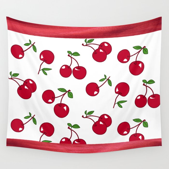 cherries Wall Tapestry
