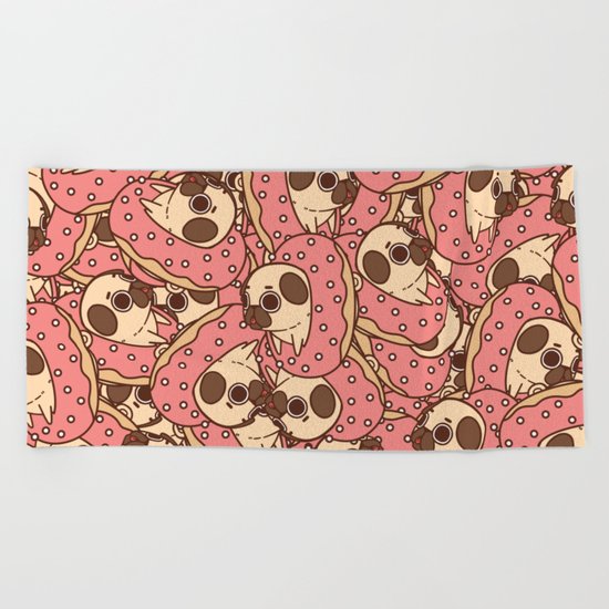 Puglie Doughnut Beach Towel