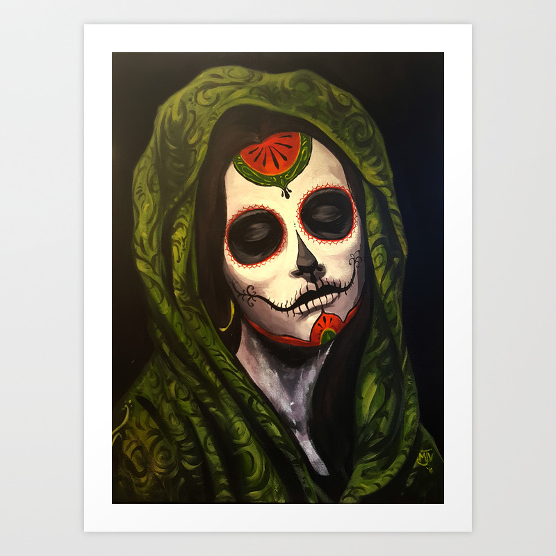 La Calavera Catrina Art Print By Marcvuletich Society6