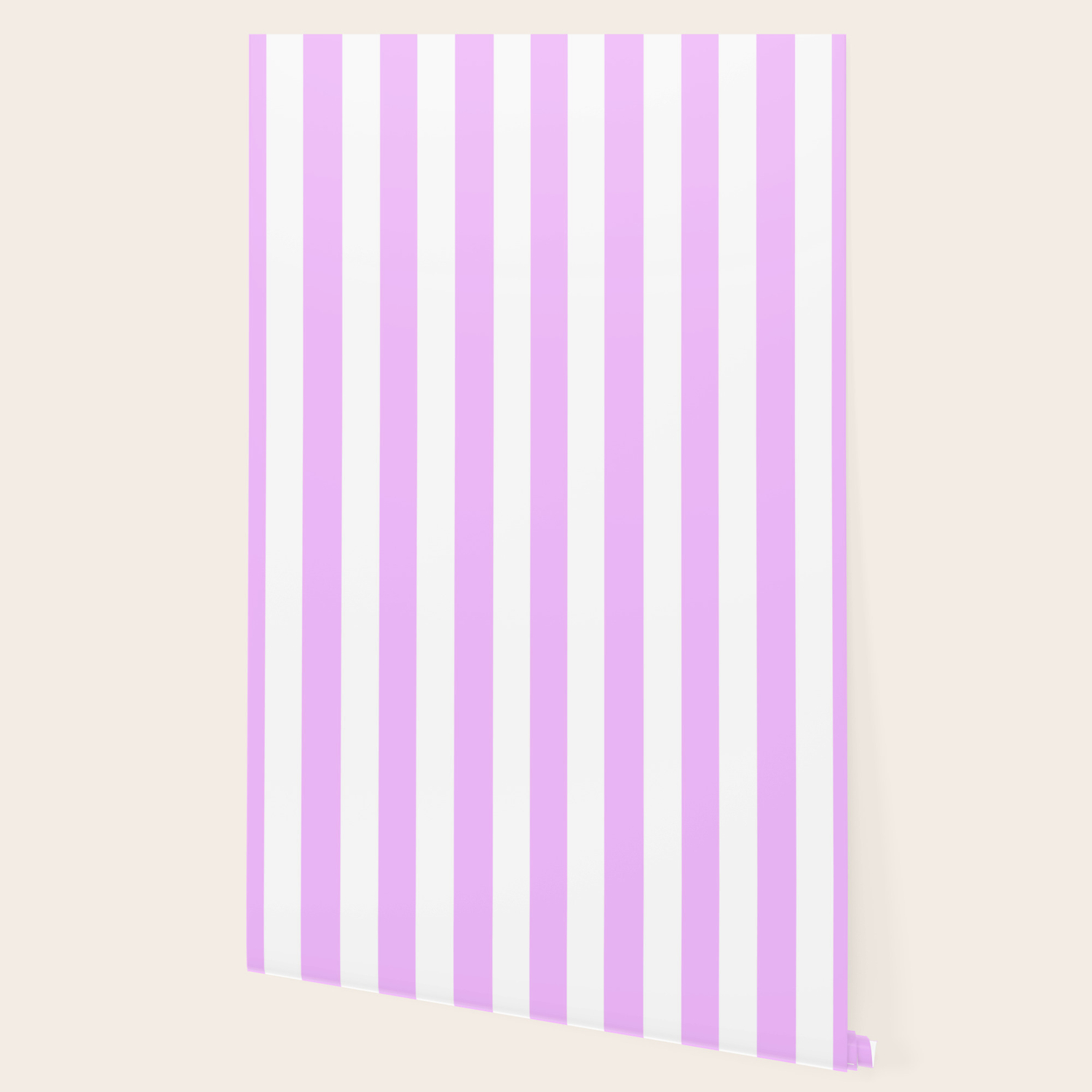 Brilliant Lavender Pink Solid Color White Vertical Lines