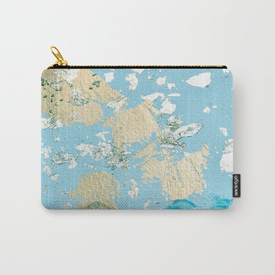 Gold Abstract Modern Painting Carry-All Pouch