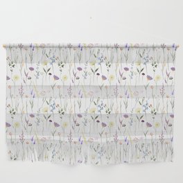 Pretty Wildflowers Floral Pattern Wall Hanging