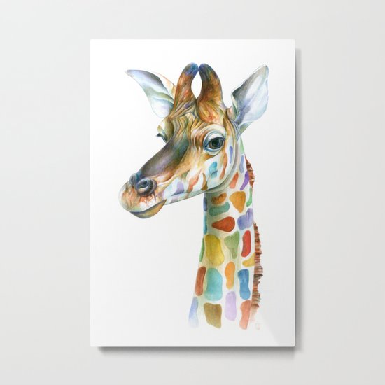 Giraffe Metal Print