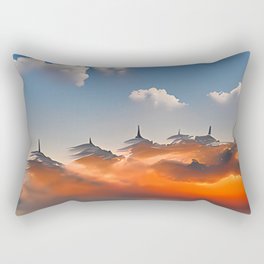 Daytime Skyline 001 Rectangular Pillow