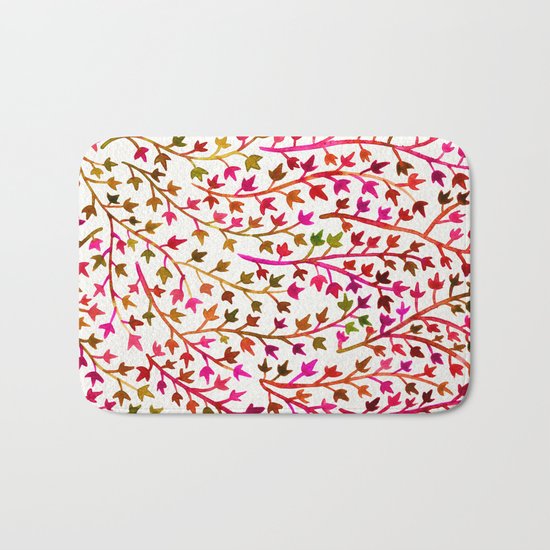 Pink Ivy Bath Mat