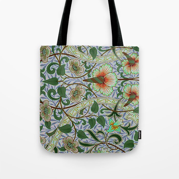 William Morris Daffodil Pattern Tote Bag