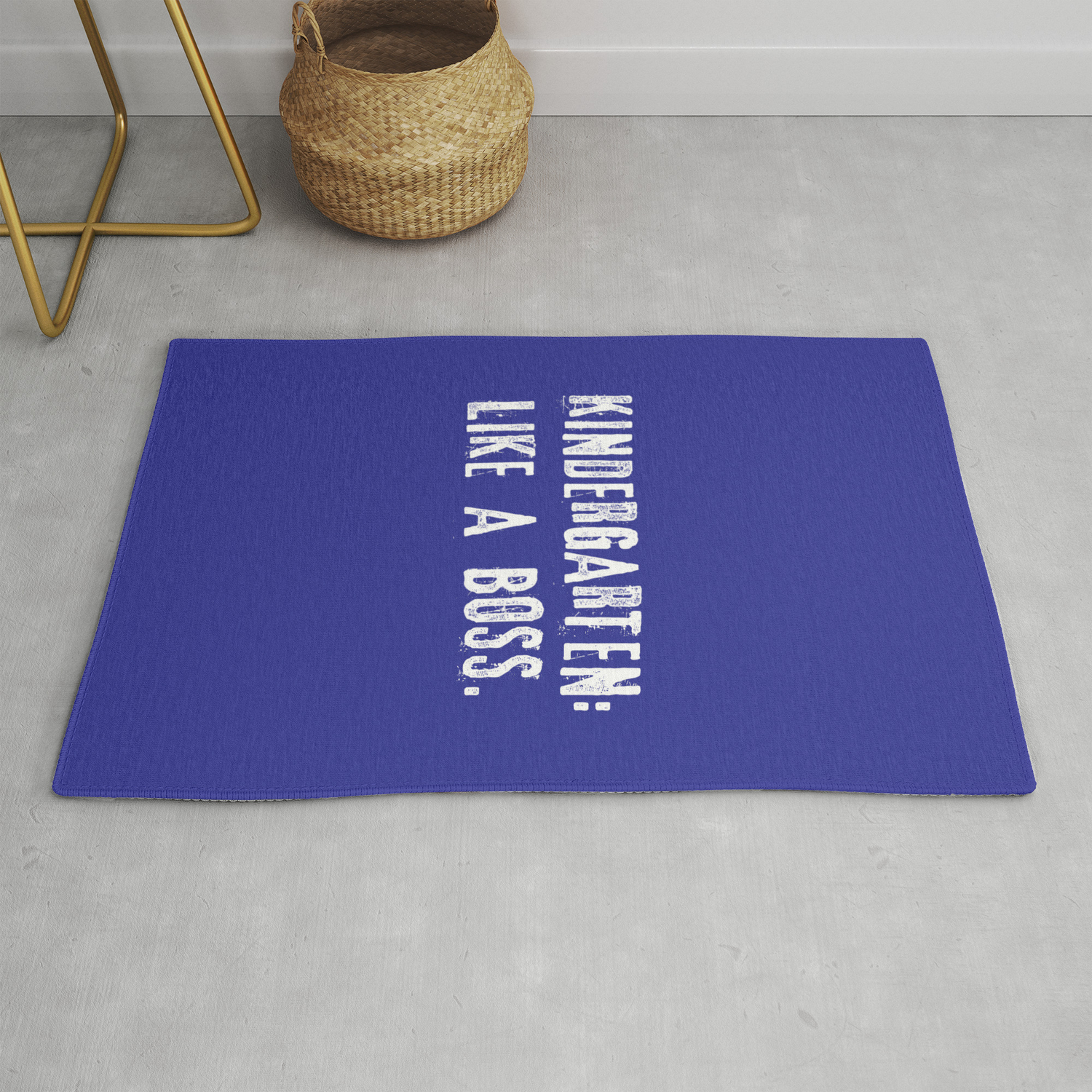 Kindergarten Like A Boss Rug By Socoart Society6