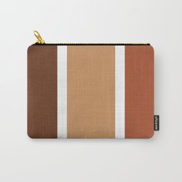 Stripes Pattern No.2 Carry-All Pouch | Lightbrown, Moderndecor, Colorofceramics, Stripesdecoration, Patterned, Simpledesign, Colorfulstripes, Interiordecor, Monochromecolor, Warmshadesofbrow 