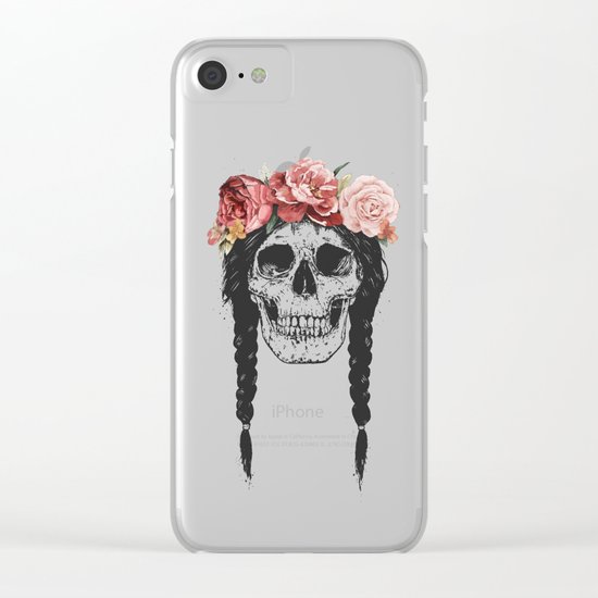 Festival skull Clear iPhone Case