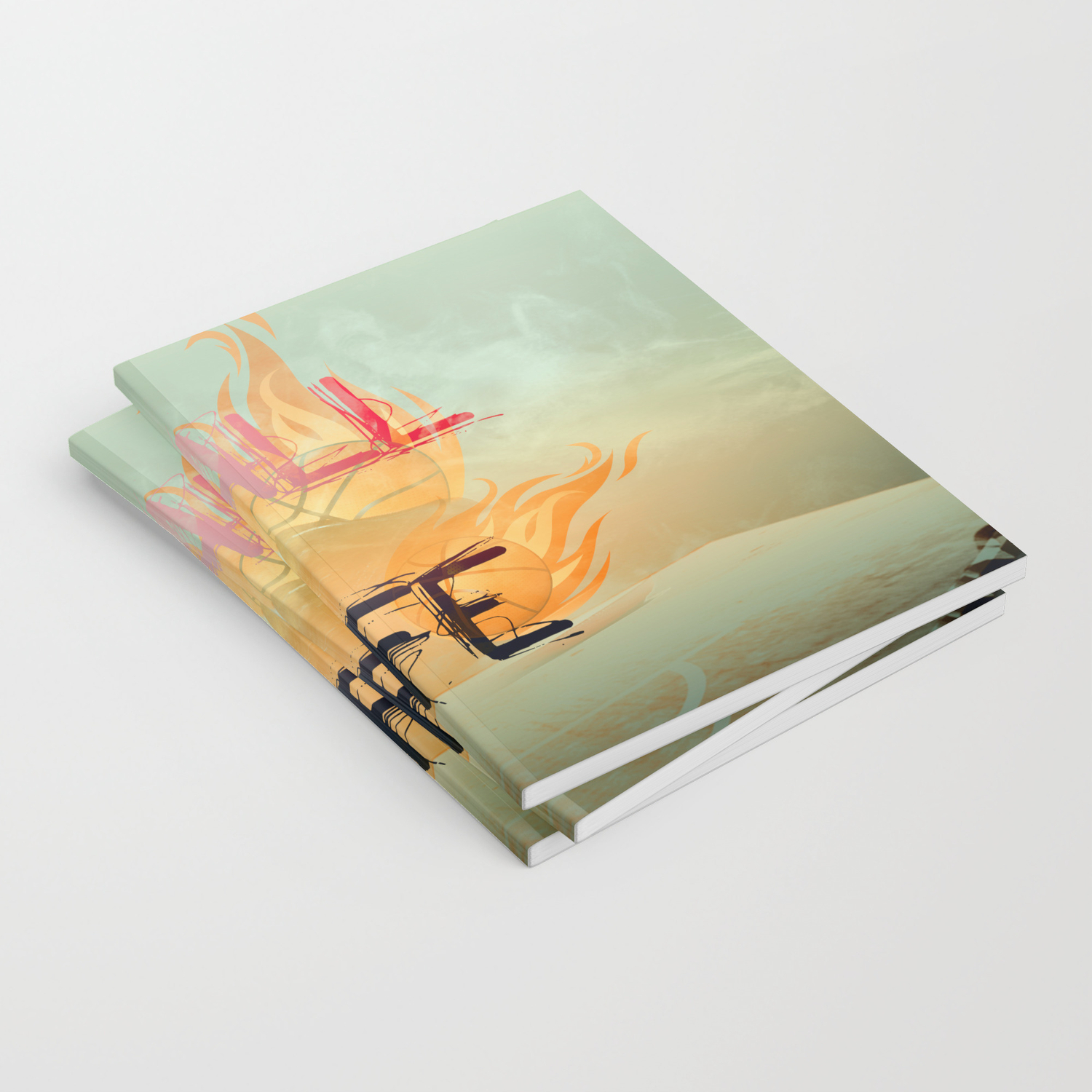 Ball Is Life Basketball Design Notebook By Farfalina Society6