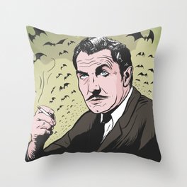 Vincent Price "The Bat" Throw Pillow