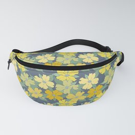 lemon yellow and blue grey flowering dogwood symbolize rebirth and hope Fanny Pack