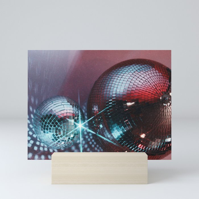 Dark Disco Balls Mini Art Print