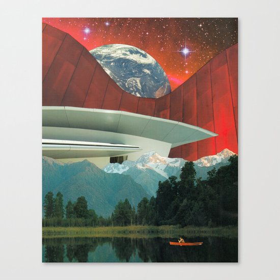 Red Wall Canvas Print