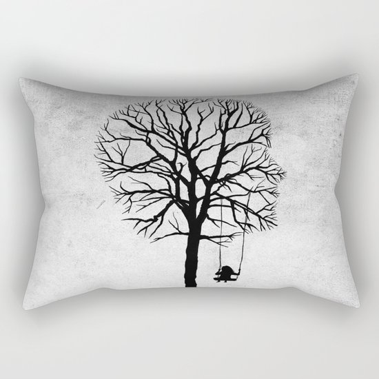 if my memory serves me right (black and white) Rectangular Pillow