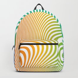 Twisty Stripes in Rainbow Colors. Backpack