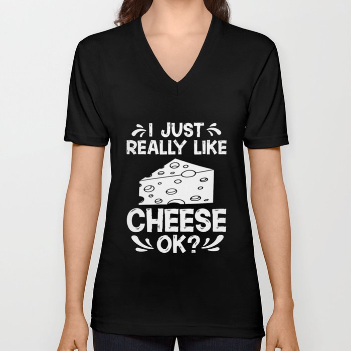 Cheese Board Sticks Vegan Funny Puns V Neck T Shirt
