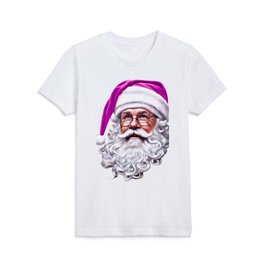 Pink Santa Claus - Realistic Digital Painting Kids T Shirt