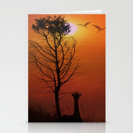 Sunset on the Plaines Stationery Cards