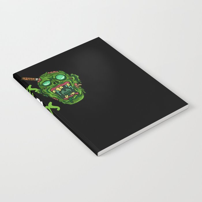 Scary Zombie Halloween Undead Monster Survival Notebook