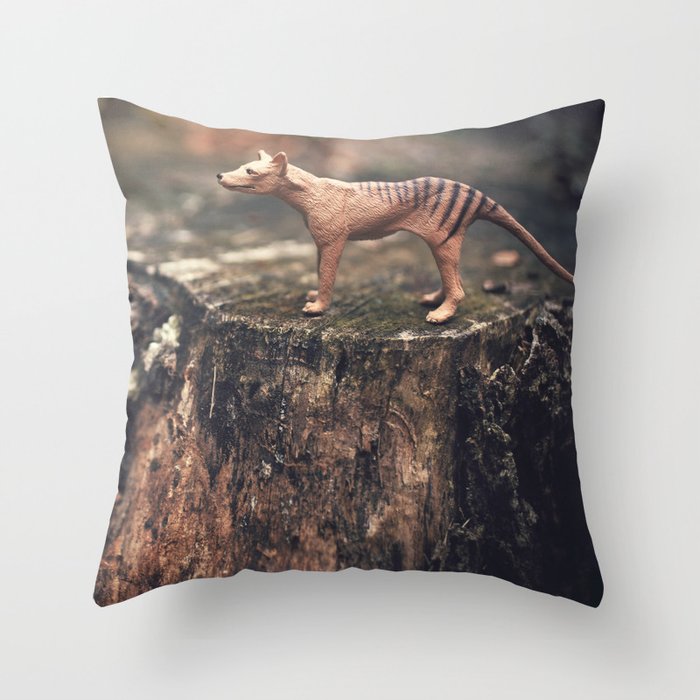 The Last Thylacine Throw Pillow