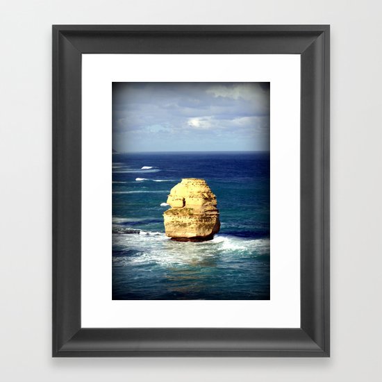 Limestone Rock Framed Art Print