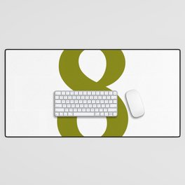 8 (OLIVE & WHITE NUMBERS) Desk Mat