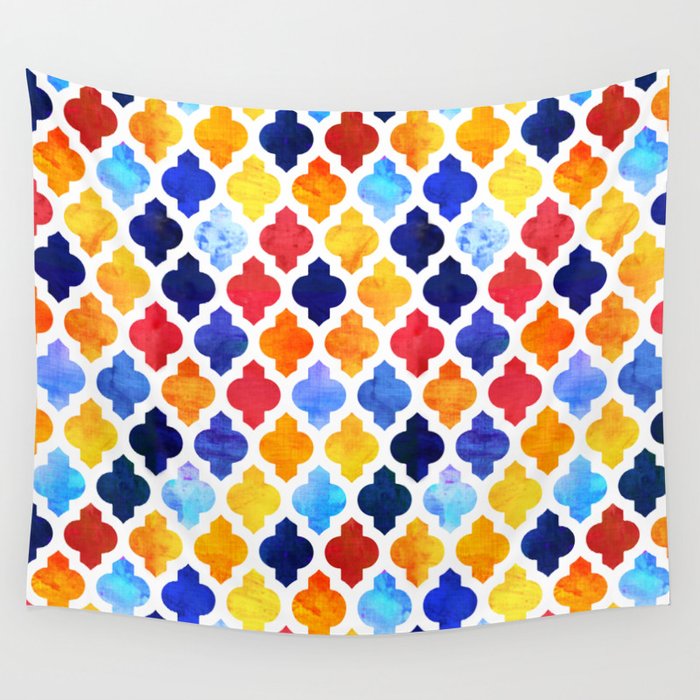 Marrakesh Moroccan red and blue #homedecor #Moroccan Wall Tapestry