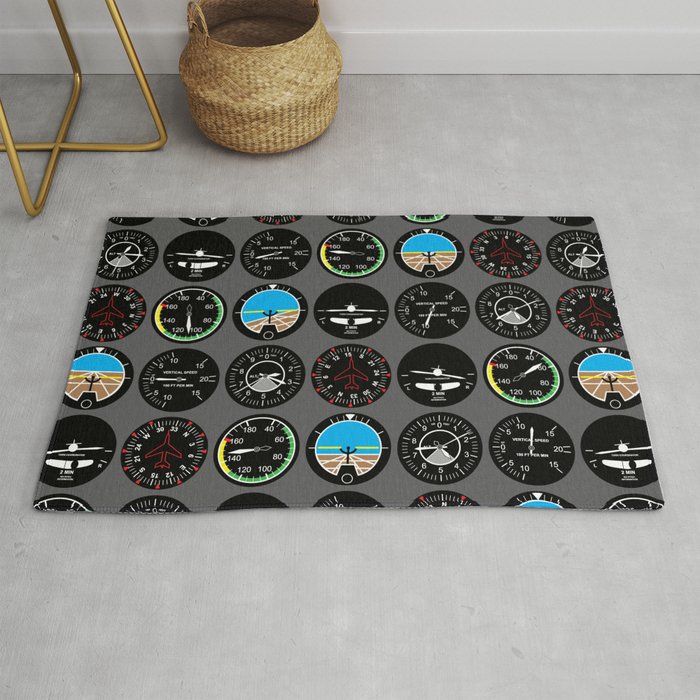 Flight Instruments Rug