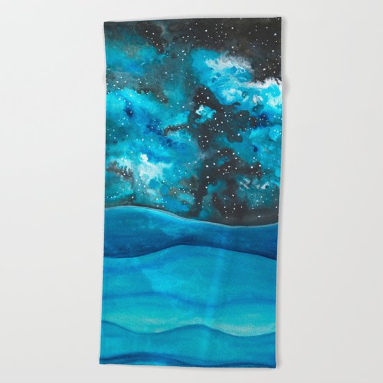 Beautiful Galaxy Beach Towel