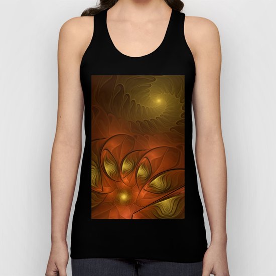 Fantasy in Copper and Gold Unisex Tank Top
