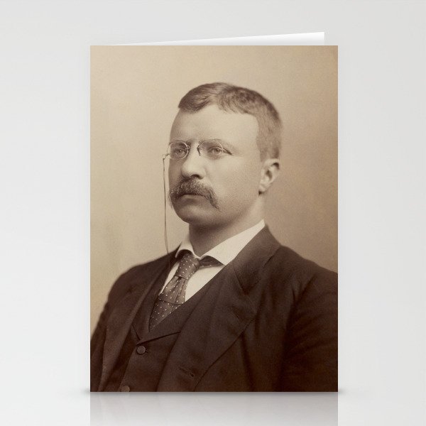 Theodore Roosevelt Portrait - October 14, 1898 Stationery Cards