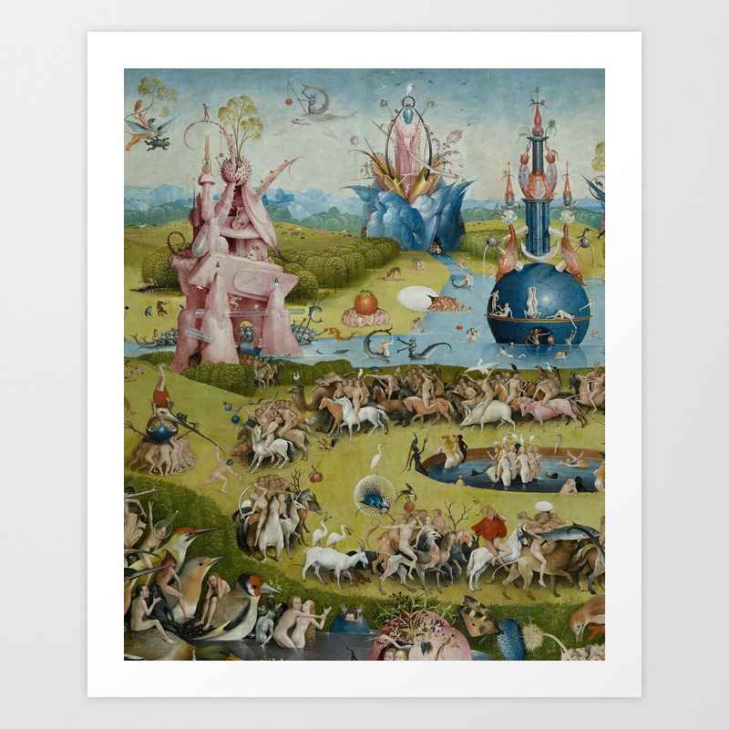 Hieronymus Bosch The Garden Of Earthly Delights Medieval Oil Painting Art Print By Artexpressiondesign Society6